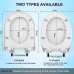 PaPafix Premium Toilet Seat with Cover  Soft Close Quick Release for Easy Cleaning Fits All Manufacturers’ Round/Elongated Toilets  White - B0787Q4MNW